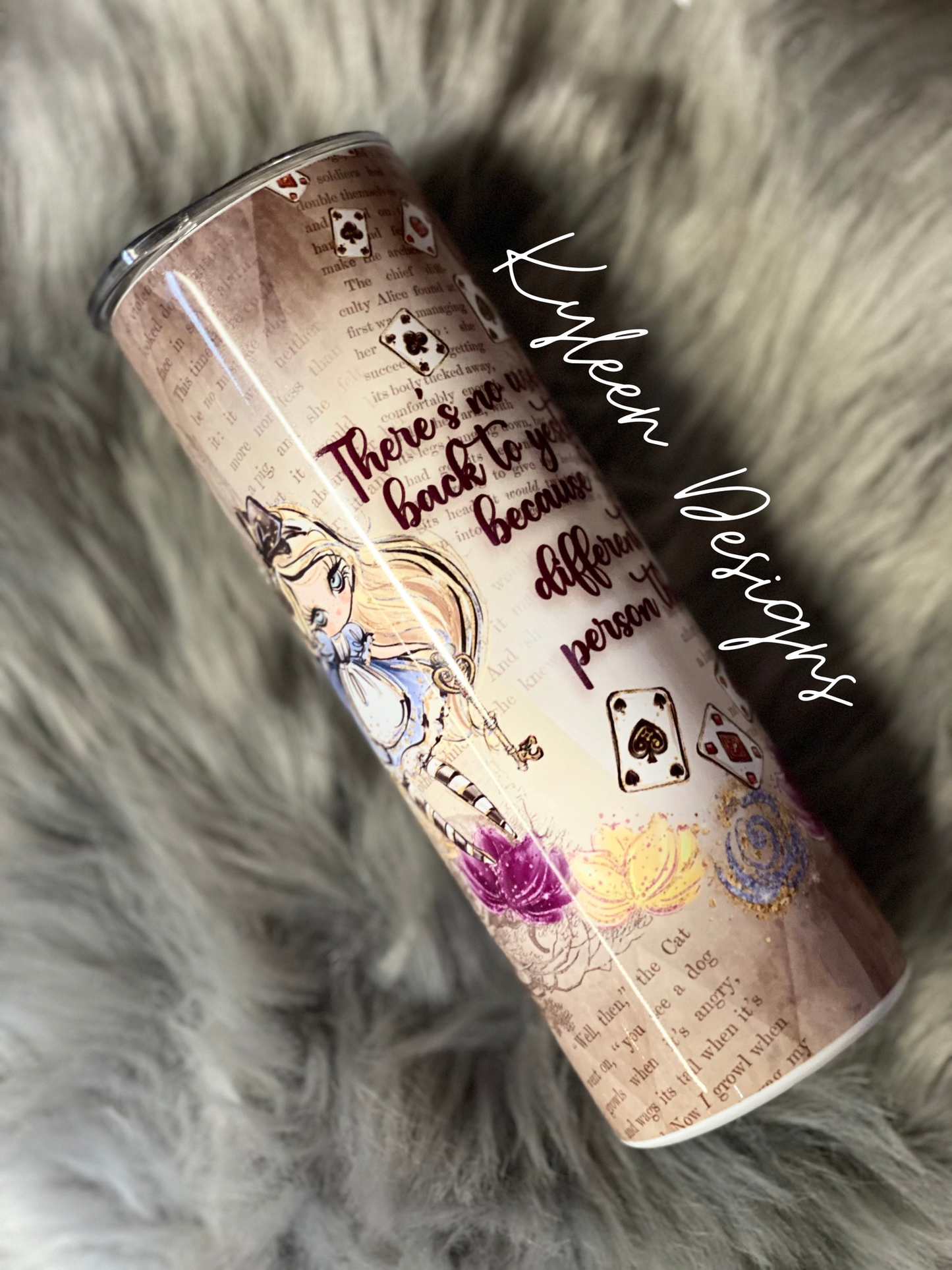 Alice In Wonderland 20 Ounce Tumbler