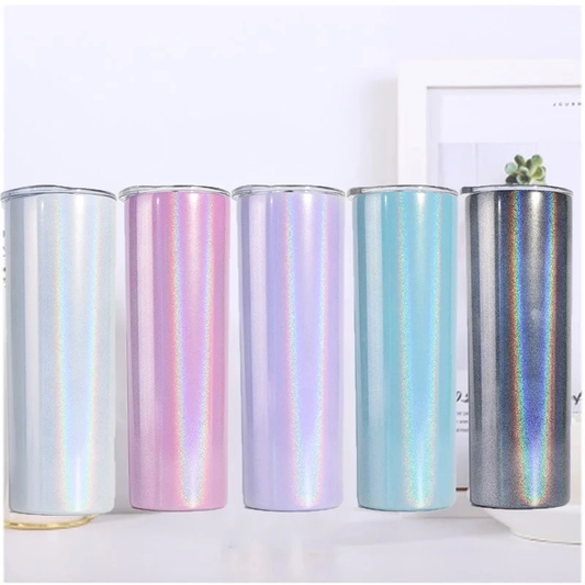20 Ounce Tapered Holographic Sublimation Tumbler