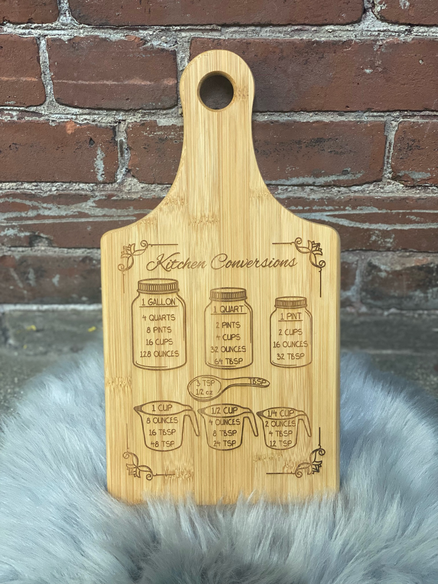 Cheat Sheet Cutting-charcuterie Board with handle