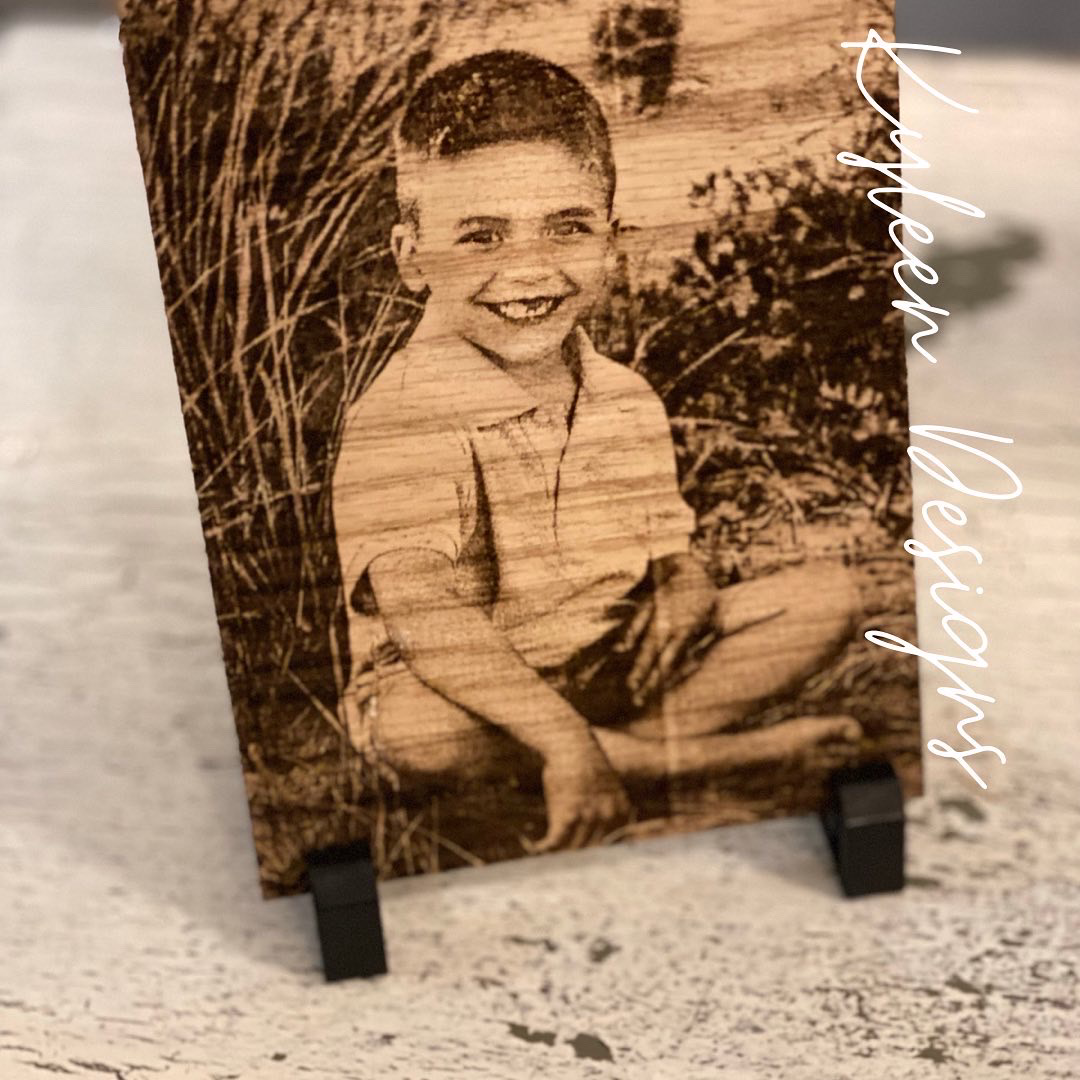 Wooden Engraved Photo