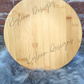 Round Personalized Santa Tray