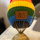 Pride Rainbow Beanie Hat with Custom Leather Patch