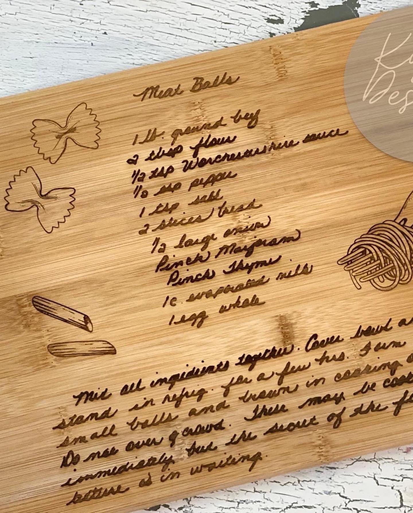 NO PROMO CODES!!!  SPECIAL HOLIDAY PRICE! Personalized Custom Recipe Cutting Board