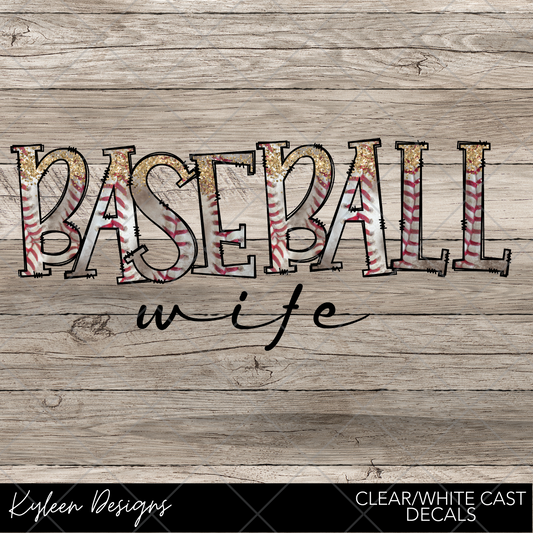 DreamCast™ Clear or White Cast Vinyl-Baseball Wife