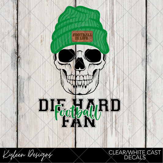 DreamCast™ Clear or White Cast Vinyl-Die Hard football fan