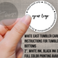 Care Labels for Tumblers