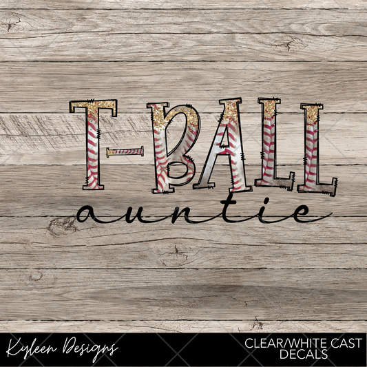 DreamCast™ Clear or White Cast Vinyl-T-ball Auntie