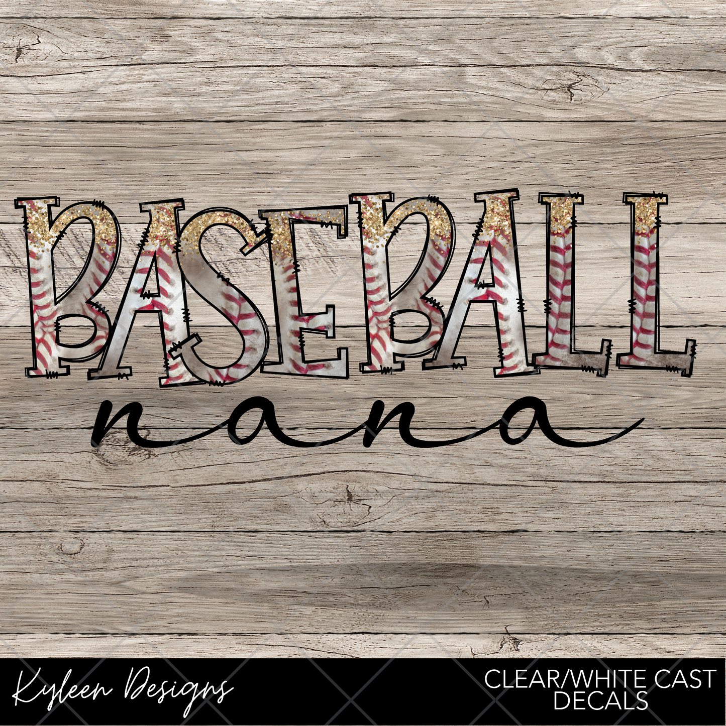DreamCast™ Clear or White Cast Vinyl-Baseball Nana