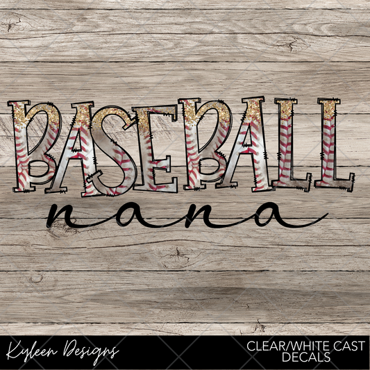 DreamCast™ Clear or White Cast Vinyl-Baseball Nana