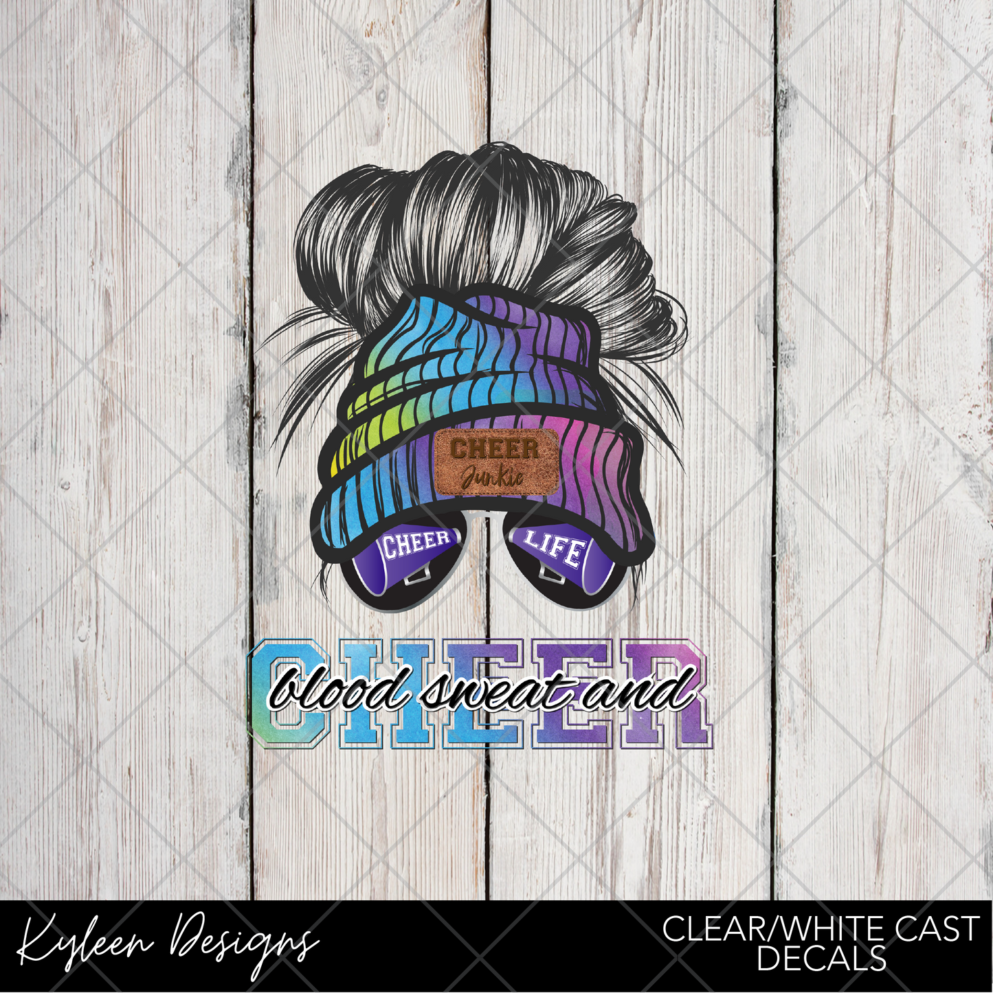 DreamCast™ Clear or White Cast- Cheer pastel messy bun