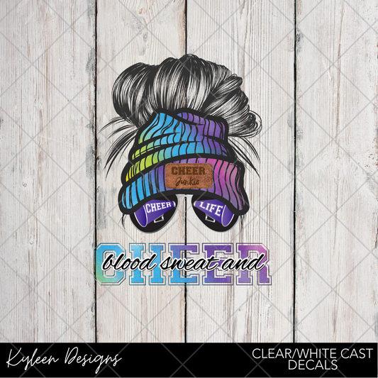 DreamCast™ Clear or White Cast- Cheer pastel messy bun