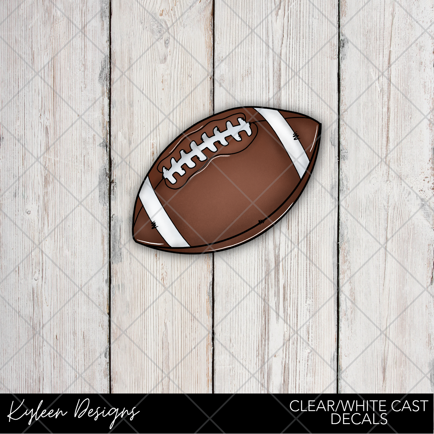 DreamCast™ Clear or White Cast Vinyl-Candle Co-Football