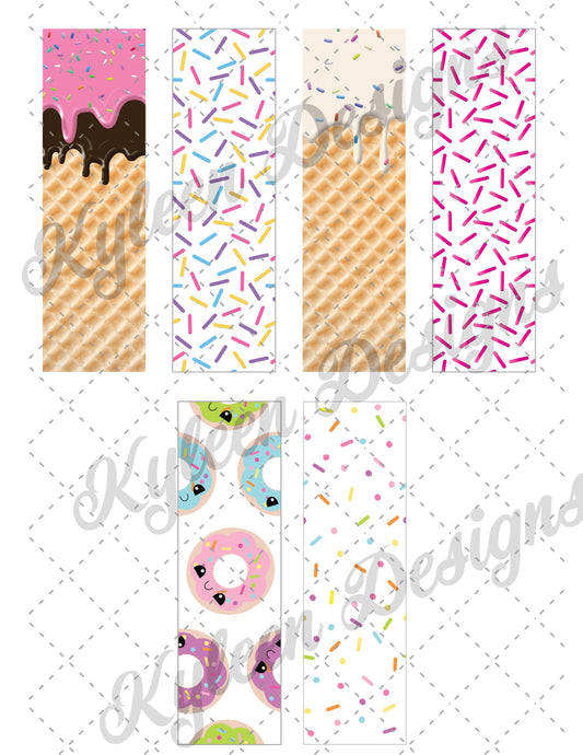 Sweet Tooth  Pen wrapper™  for waterslide High Res PNG file