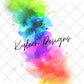 20 ounce straight glitter and paint splash wrap for sublimation, waterslide High res PNG digital file