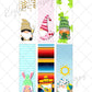 SEAMLESS monthly gnome pen wraps for waterslide high RES PNG