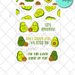 SEAMLESS Avocado lover pen wraps for waterslide high RES PNG