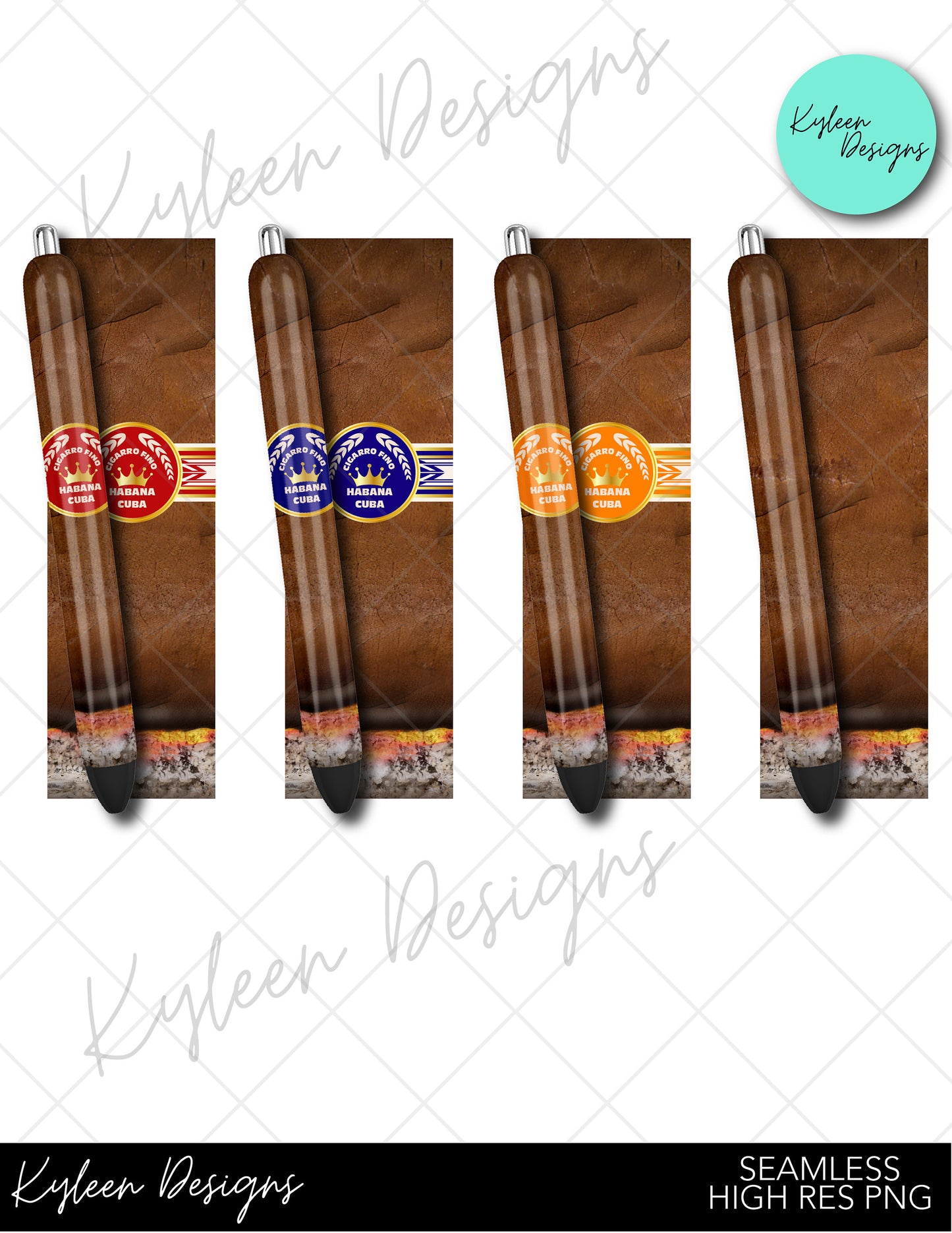 SEAMLESS cigar pen wraps for waterslide high RES PNG