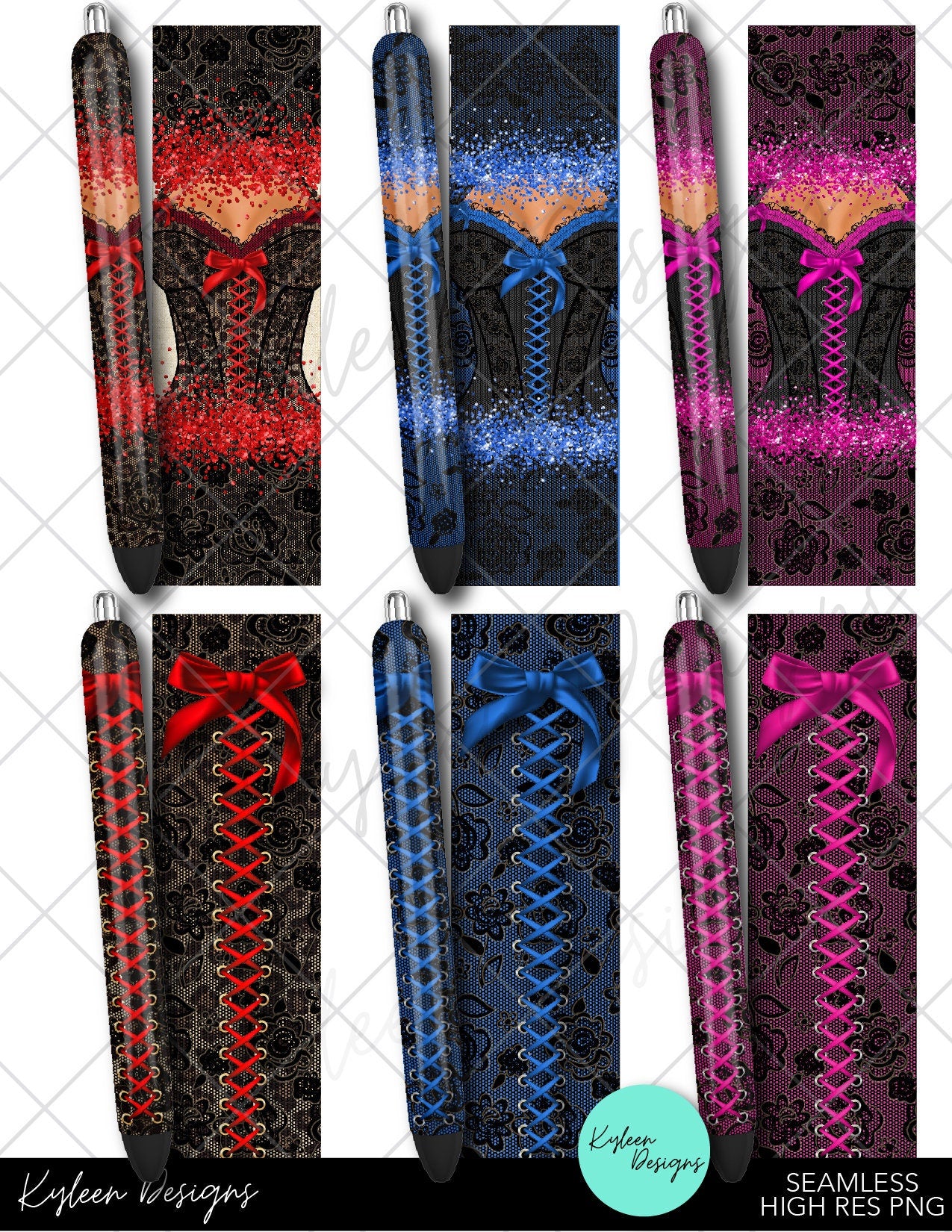 Lace Corset pen wraps for waterslide high RES PNG