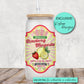 Strawberry Margarita Drink Label High RES PNG for coffee/beer glass