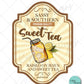 Sweet Tea Drink Label High RES PNG for coffee/beer glass