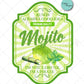 Mojito Drink Label High RES PNG for coffee/beer glass