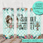 SEAMLESS Life is Short, make it sweet 20 ounce wrap for sublimation, waterslide High res PNG digital file- Straight only