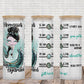 25 oz frosted glass tumbler png, Mermaid Tumbler template water tracker High res PNG digital file