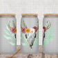 Boho Skull Floral High RES PNG for coffee/beer glass