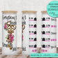 25 oz glass tumbler real estate Water tracker 20/25 ounce wrap for sublimation, waterslide High res PNG digital file