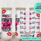 25 oz glass tumbler drinking water is so fetch Water tracker 20/25 ounce wrap for sublimation, waterslide High res PNG digital file