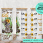 25 oz glass tumbler don't be an ass donkey Water tracker 20/25 ounce wrap for sublimation, waterslide High res PNG digital file