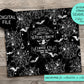 SEAMLESS witches brew coffee co 20 ounce tumbler wrap for sublimation, waterslide High res PNG digital file- Straight only