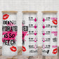 25 oz glass tumbler drinking water is so fetch Water tracker 20/25 ounce wrap for sublimation, waterslide High res PNG digital file