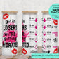 25 oz glass tumbler get in losers Water tracker 20/25 ounce wrap for sublimation, waterslide High res PNG digital file