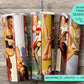 SEAMLESS pin up girl 20 ounce tumbler wrap for sublimation, waterslide High res PNG digital file- Straight only