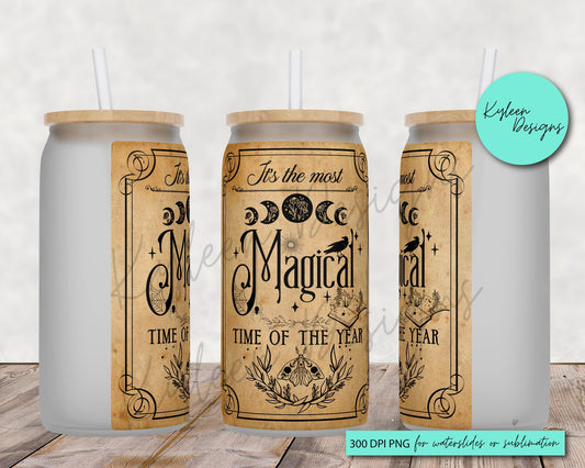 It's the most magical time of the year High RES PNG for coffee/beer glass