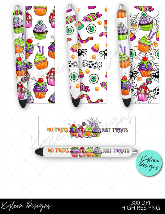 No Tricks Just Treats Halloween Pen Wraps For Waterslide High RES PNG