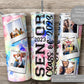 SEAMLESS 20 ounce straight Senior 2023 tie dye tumbler wrap for sublimation, waterslide High res PNG digital file- Straight only