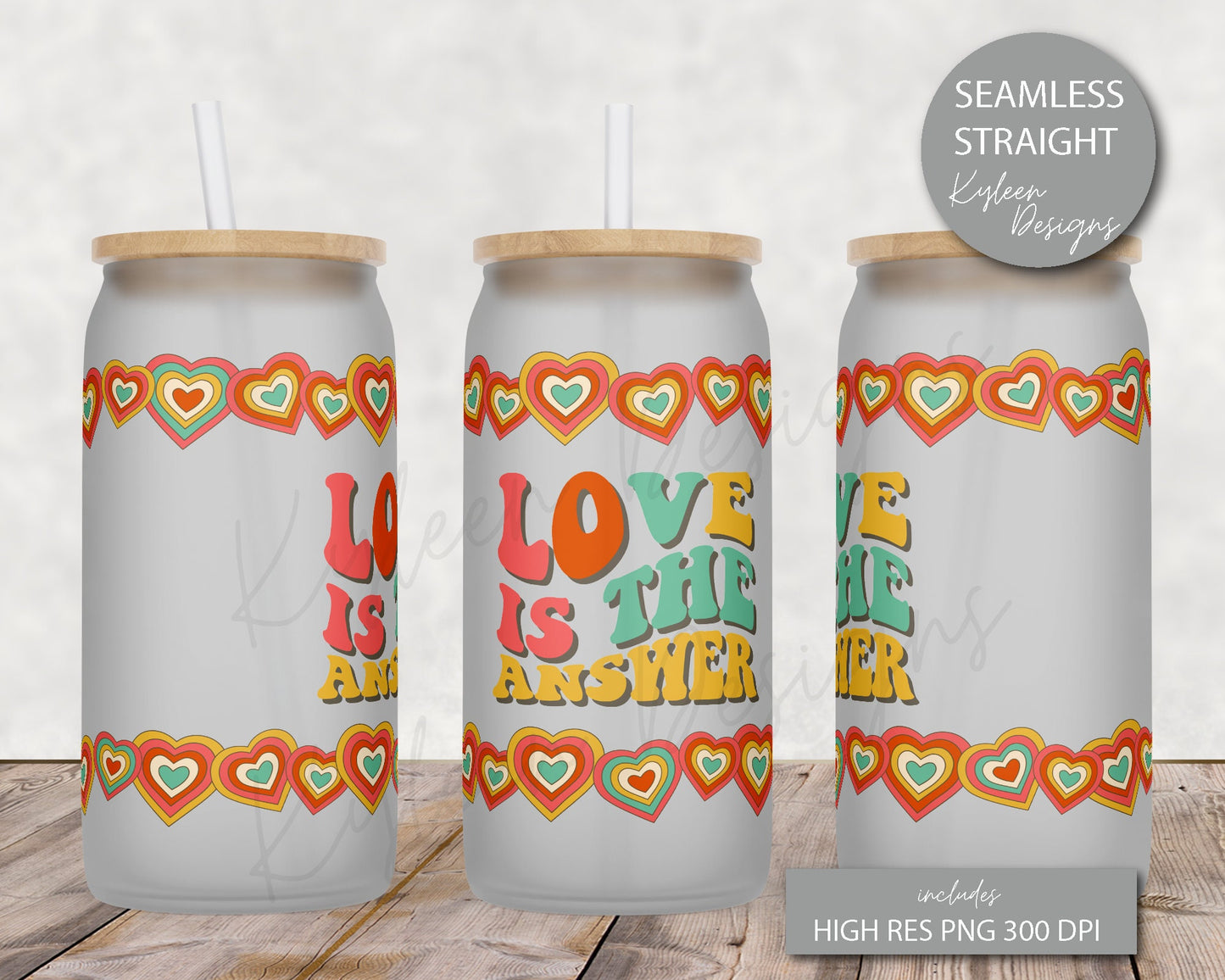 SEAMLESS 16 ounce beer glass love is the answer High RES PNG for coffee/beer glass