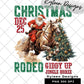Christmas Rodeo High res 300 dpi PNG digital file for sublimation, DTF, DTG, printable vinyl etc