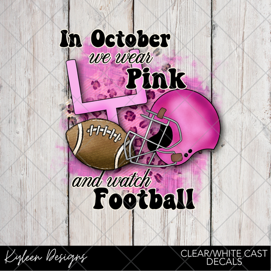 DreamCast™ Clear or White Cast- In October we wear pink and play football