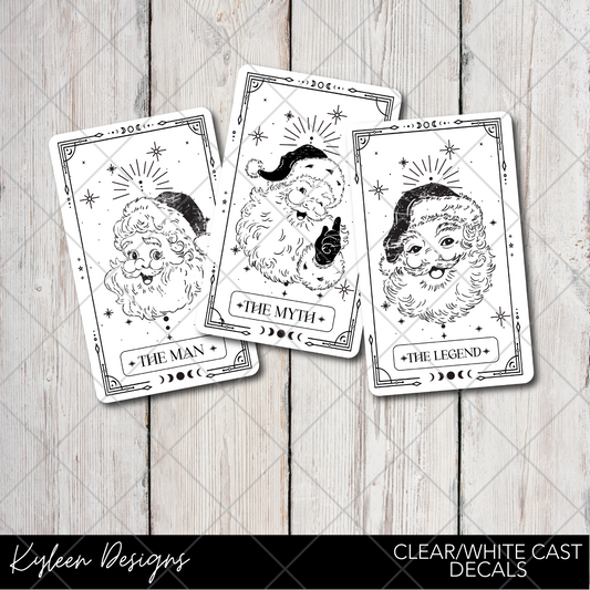 DreamCast™ Clear or White Cast Vinyl-Santa Tarot Cards
