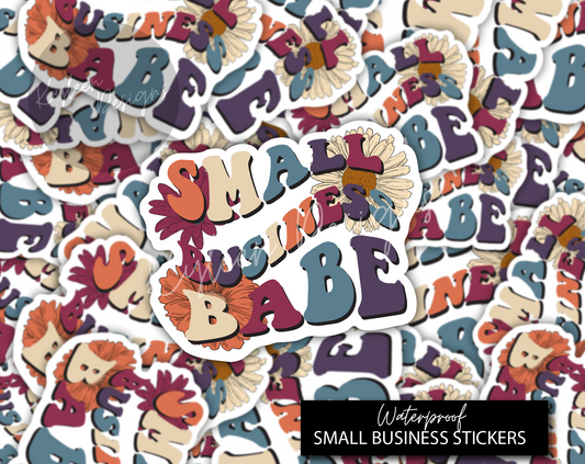 DreamCast™ White Cast Vinyl Sticker- Small Business Babe
