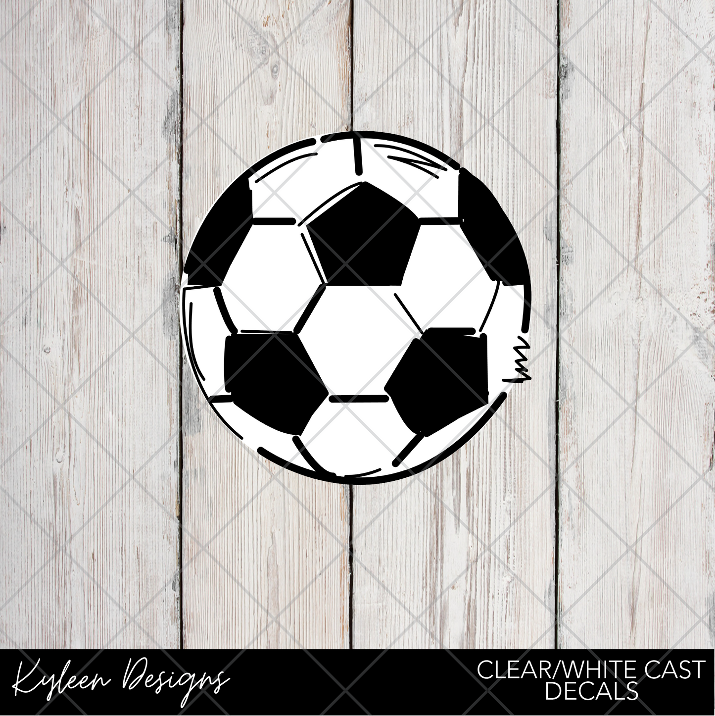DreamCast™ Clear or White Cast Vinyl-Candle Co-Soccer ball