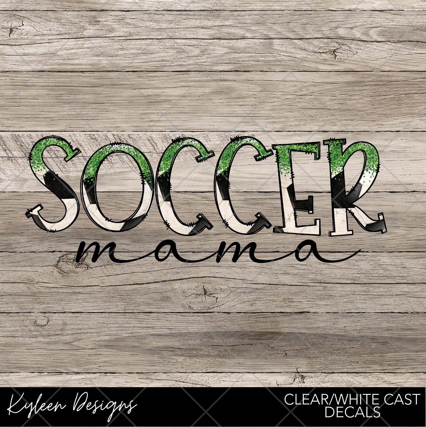DreamCast™ Clear or White Cast Vinyl-Soccer mama